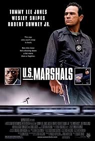 Tommy Lee Jones, Robert Downey Jr., and Wesley Snipes in U.S. Marshals (1998)