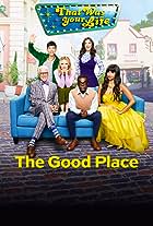 Ted Danson, Kristen Bell, William Jackson Harper, Manny Jacinto, Jameela Jamil, and D'Arcy Carden in The Good Place (2016)
