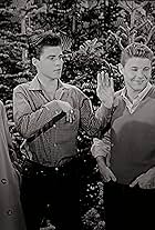 Harriet Nelson, David Nelson, Ozzie Nelson, and Ricky Nelson in The Christmas Tree Lot (1957)