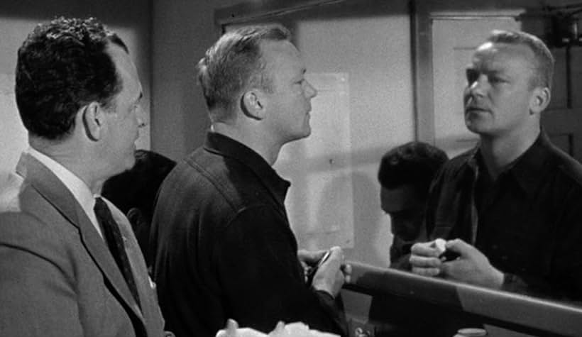 James Gregory and Aldo Ray in Nightfall (1956)