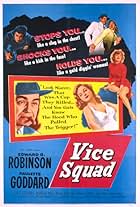 Edward G. Robinson, Paulette Goddard, K.T. Stevens, and Adam Williams in Vice Squad (1953)