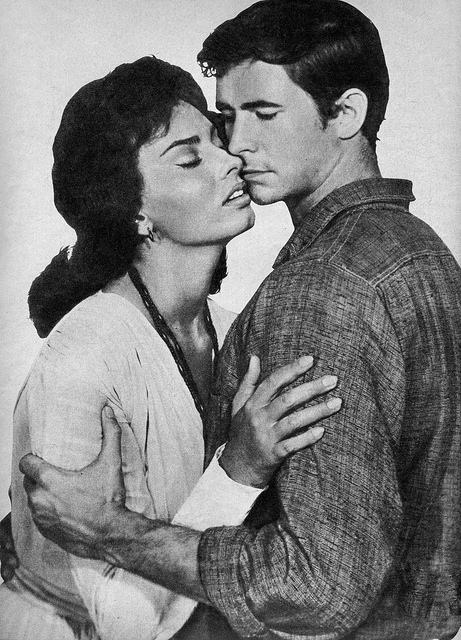 Sophia Loren and Anthony Perkins in Desire Under the Elms (1958)