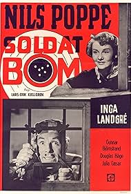 Gunnar Björnstrand, Julia Cæsar, Douglas Håge, Lars-Eric Kjellgren, Inga Landgré, and Nils Poppe in Soldat Bom (1948)