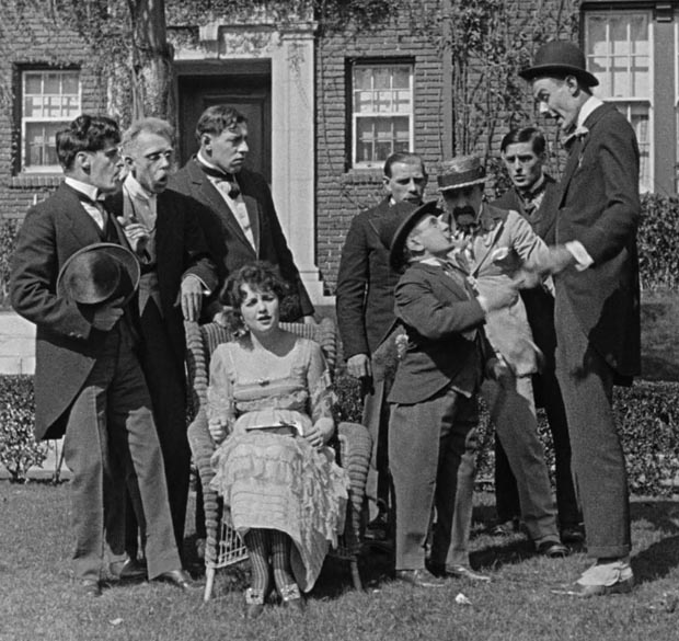 Sammy Brooks, Bebe Daniels, 'Snub' Pollard, and Noah Young in The Marathon (1919)