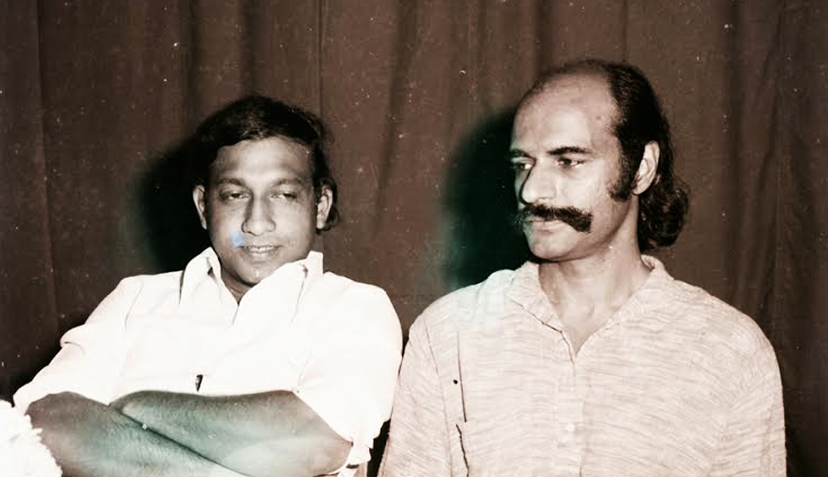 Bharat Gopy and Nedumudi Venu at an event for Yavanika (1982)