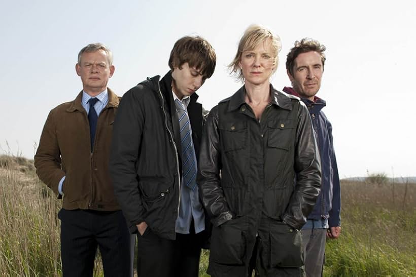 Paul McGann, Martin Clunes, Hermione Norris, and Alexander Arnold in A Mother's Son (2012)