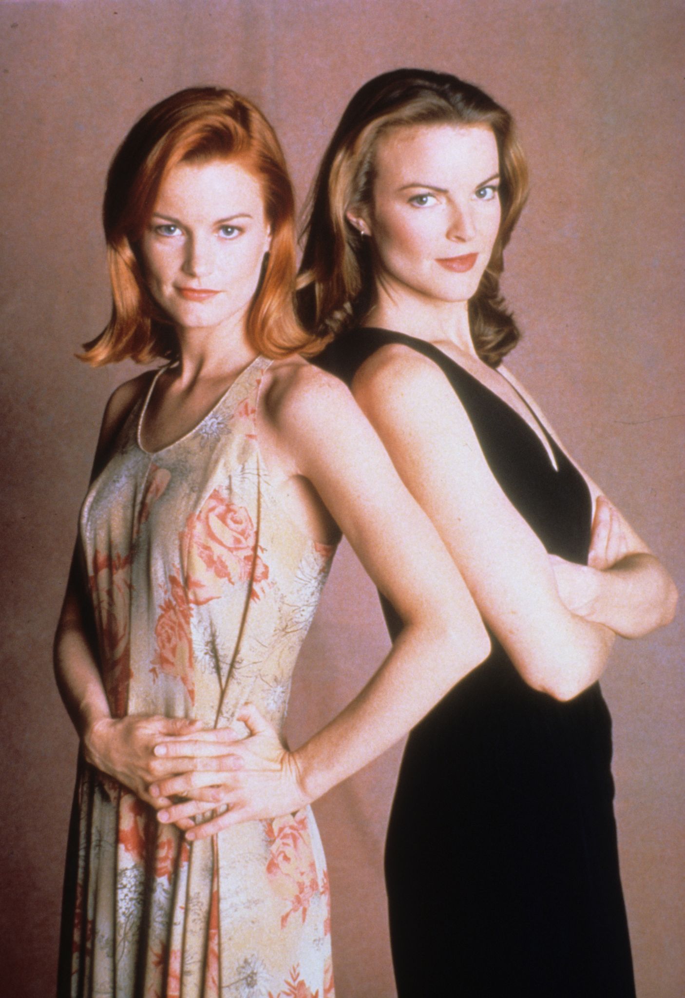 Marcia Cross and Laura Leighton in Melrose Place (1992)