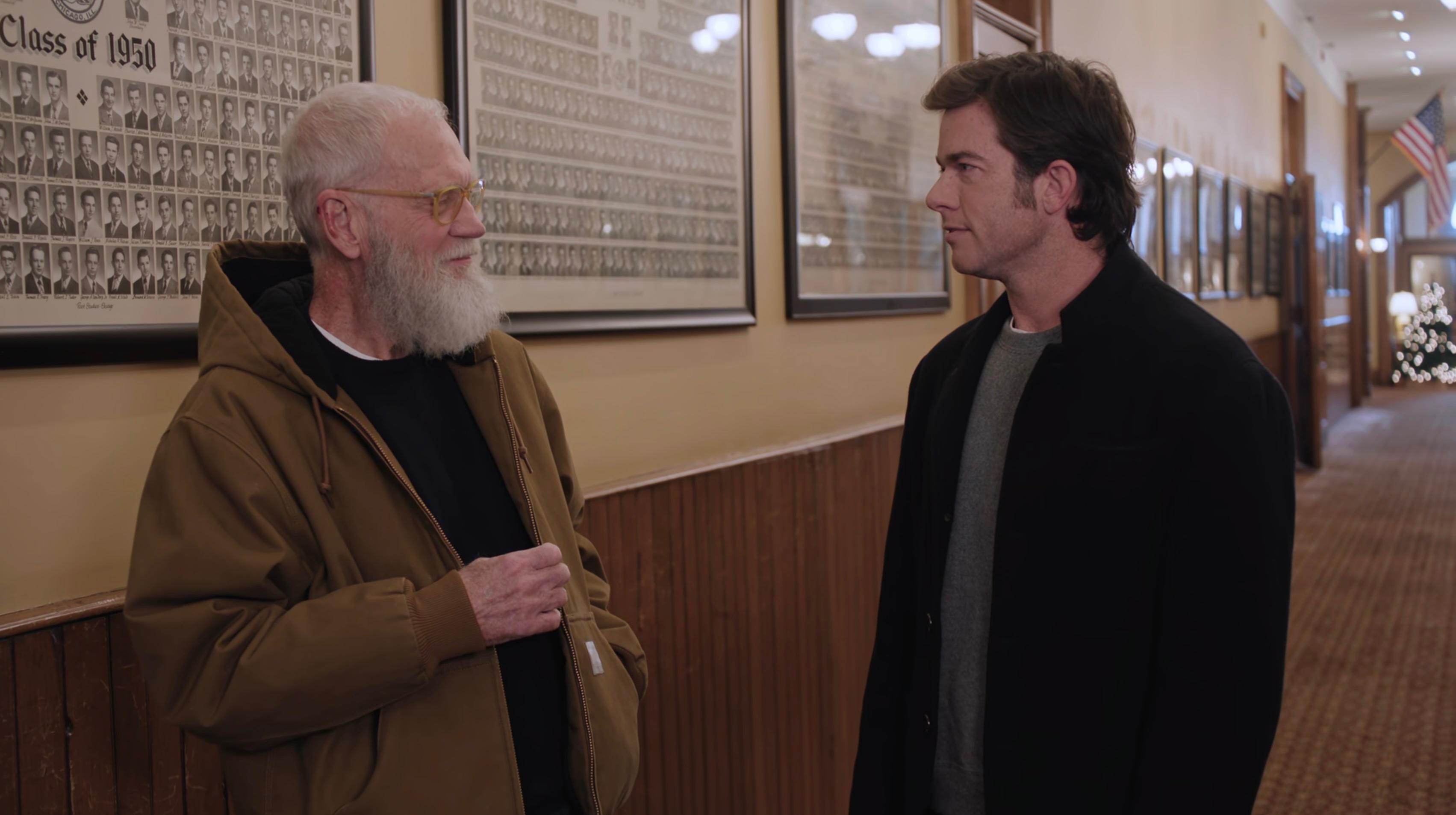 David Letterman and John Mulaney in John Mulaney (2024)