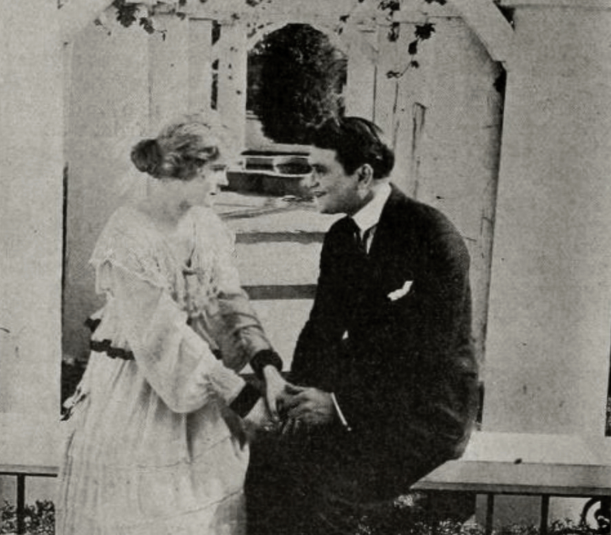 Franklyn Farnum and Agnes Vernon in The Clock (1917)