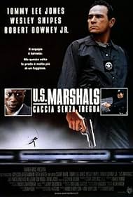 Tommy Lee Jones, Robert Downey Jr., and Wesley Snipes in U.S. Marshals - Caccia senza tregua (1998)