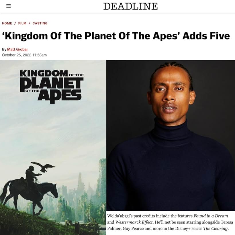 Ras-Samuel Deadline Announcements for Kindom Of The Planet Of The apes