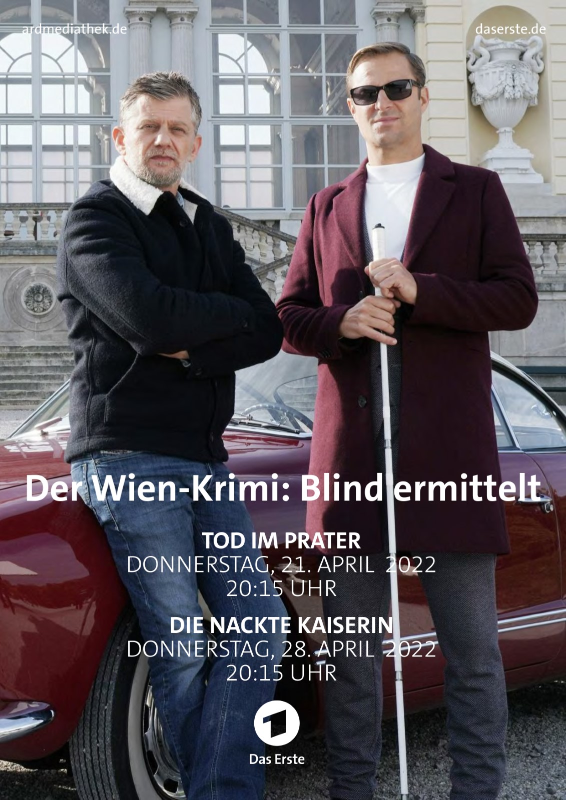 Andreas Guenther and Philipp Hochmair in Der Wien-Krimi: Blind ermittelt - Die nackte Kaiserin (2022)