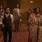 Viola Davis, Colman Domingo, Michael Potts, Glynn Turman, Chadwick Boseman, and Dusan Brown in Ma Rainey's Black Bottom (2020)