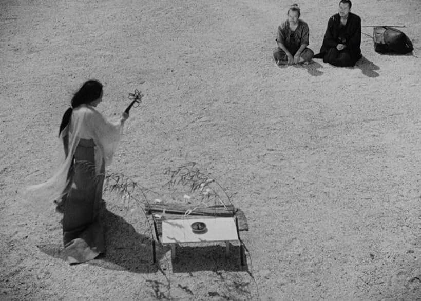 Minoru Chiaki, Noriko Honma, and Takashi Shimura in Rashomon (1950)