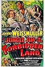 Angela Greene and Johnny Weissmuller in Jungle Jim in the Forbidden Land (1952)