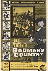 Malcolm Atterbury, Karin Booth, Neville Brand, William Bryant, Buster Crabbe, George Montgomery, and Gregory Walcott in Badman's Country (1958)