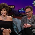 Joan Collins and Johnny Galecki in The Late Late Show with James Corden (2015)