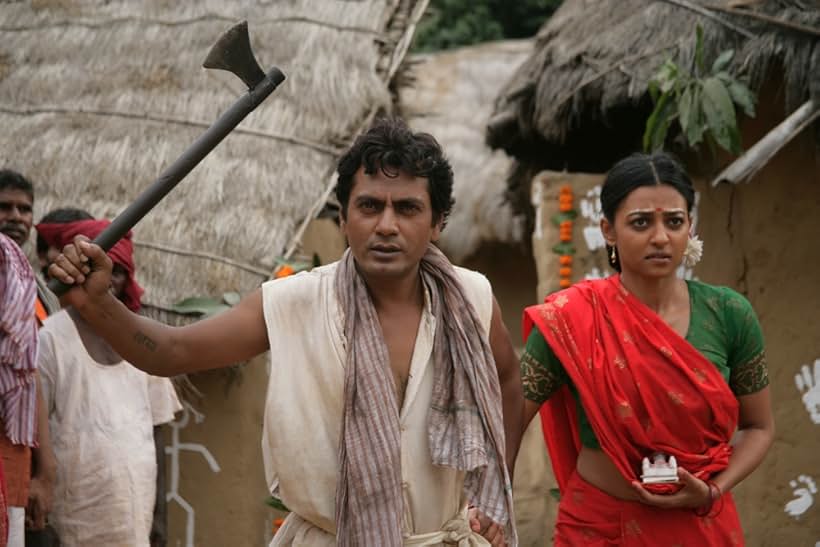 Nawazuddin Siddiqui and Radhika Apte in Manjhi: The Mountain Man (2015)