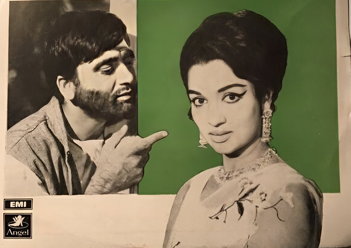 Sunil Dutt and Asha Parekh in Bhai Bhai (1970)