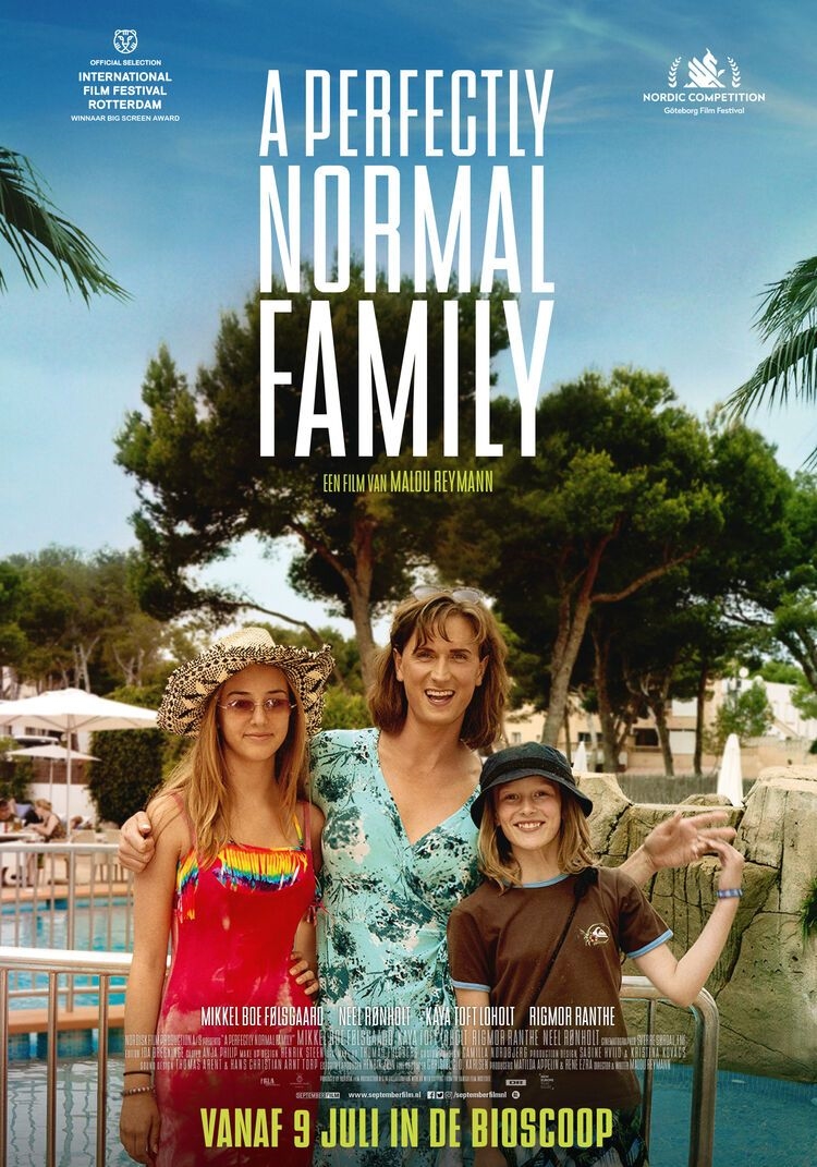 Rigmor Ranthe, Mikkel Boe Følsgaard, and Kaya Toft Loholt in A Perfectly Normal Family (2020)