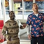 Zachary Levi and Lil Rel Howery in Harold and the Purple Crayon (2024)