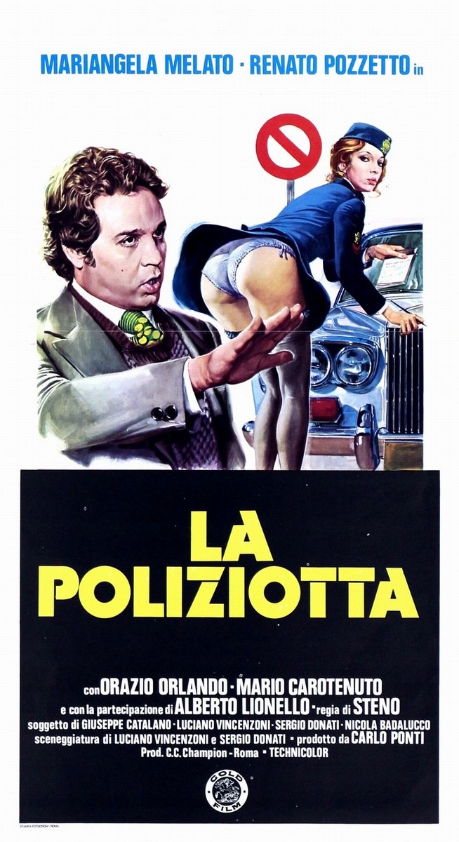 Mariangela Melato and Renato Pozzetto in Policewoman (1974)