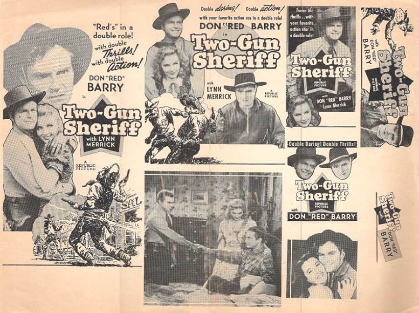 Don 'Red' Barry, Lynn Merrick, and Lupita Tovar in Two Gun Sheriff (1941)