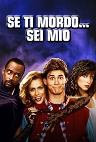 Jim Carrey, Lauren Hutton, Cleavon Little, and Karen Kopins in Se ti mordo... sei mio (1985)