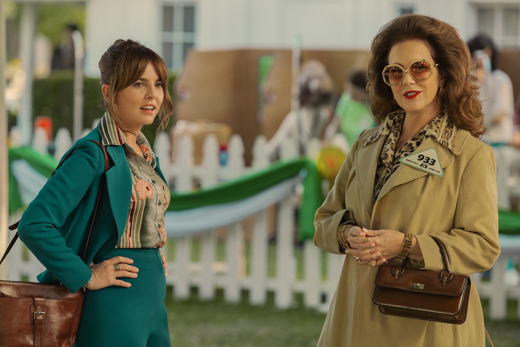 Elizabeth Perkins and Ophelia Lovibond in Minx (2022)