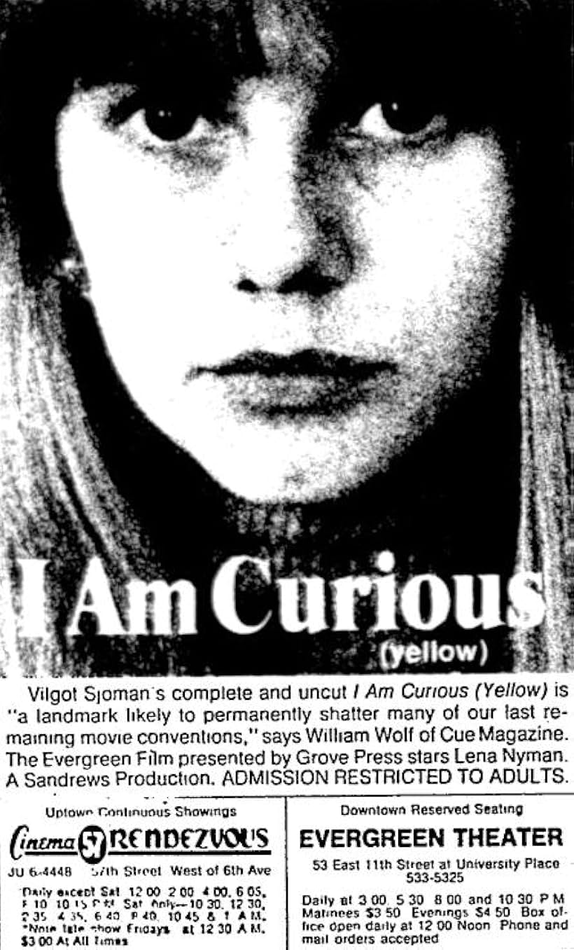 Lena Nyman in I Am Curious (Yellow) (1967)