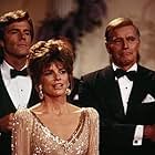 Charlton Heston, Katharine Ross, and James Houghton in The Colbys (1985)