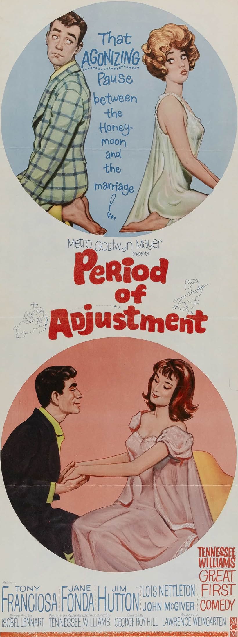 Jane Fonda, Jim Hutton, Anthony Franciosa, and Lois Nettleton in Period of Adjustment (1962)