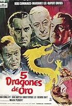 Christopher Lee, Brian Donlevy, Dan Duryea, and George Raft in Five Golden Dragons (1967)