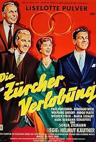 Liselotte Pulver, Paul Hubschmid, and Bernhard Wicki in The Zurich Engagement (1957)