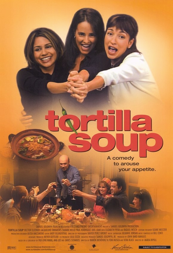 Hector Elizondo, Elizabeth Peña, Tamara Mello, and Jacqueline Obradors in Tortilla Soup (2001)