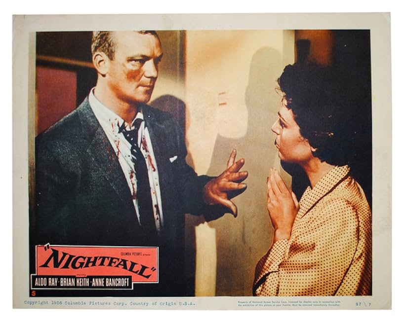 Anne Bancroft and Aldo Ray in Nightfall (1956)