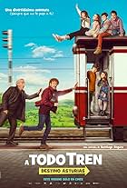 Santiago Segura, Alan Miranda, Sirena Segura, Eneko Otero, Javier García, Verónica Lopez, Leo Harlem, and Luna Fulgencio in ¡A todo tren! Destino Asturias (2021)