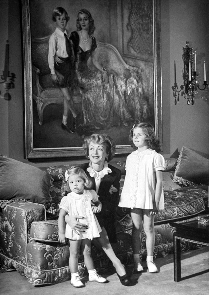 Constance Bennett, Gyl Roland, and Lorinda Roland