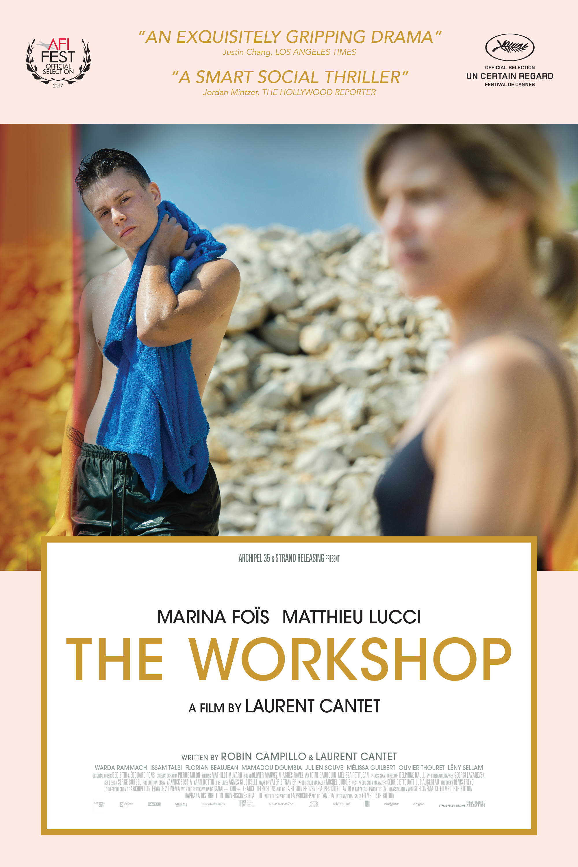 Marina Foïs and Matthieu Lucci in The Workshop (2017)