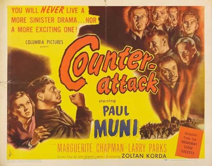 Louis V. Arco, Walter Bonn, Sven Hugo Borg, Marguerite Chapman, Frederick Giermann, Paul Muni, and Wolfgang Zilzer in Counter-Attack (1945)