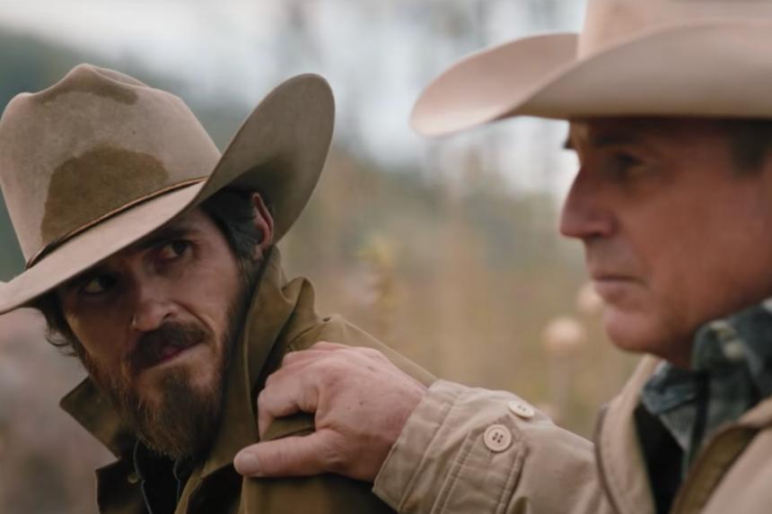 Kevin Costner and Dave Annable in Yellowstone (2018)