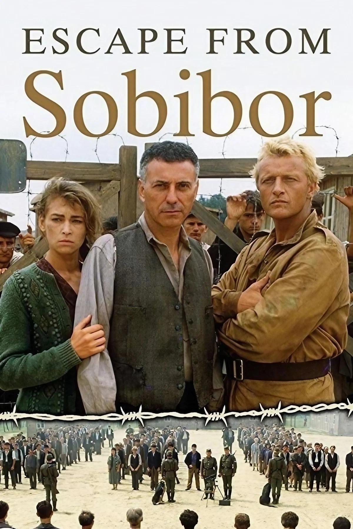 Alan Arkin, Rutger Hauer, and Joanna Pacula in Escape from Sobibor (1987)