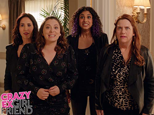 Donna Lynne Champlin, Rachel Bloom, Gabrielle Ruiz, and Vella Lovell in Crazy Ex-Girlfriend (2015)