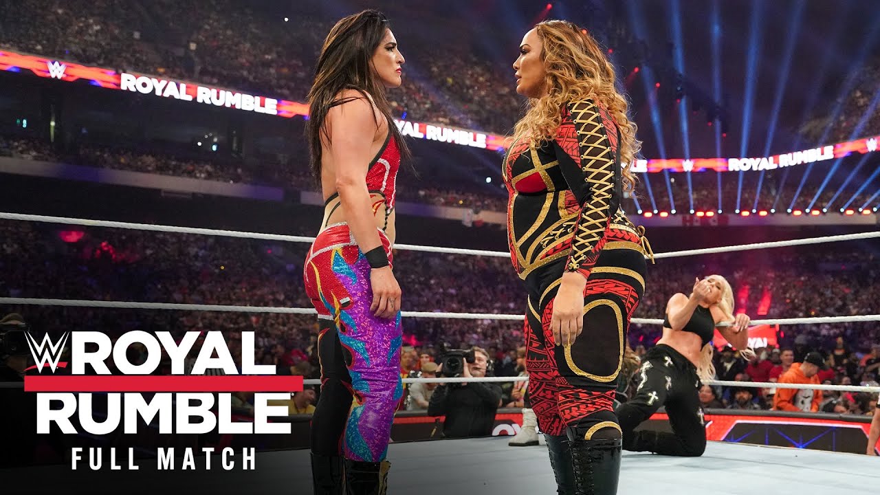 Savelina Fanene and Victoria Gonzalez in WWE Royal Rumble (2023)