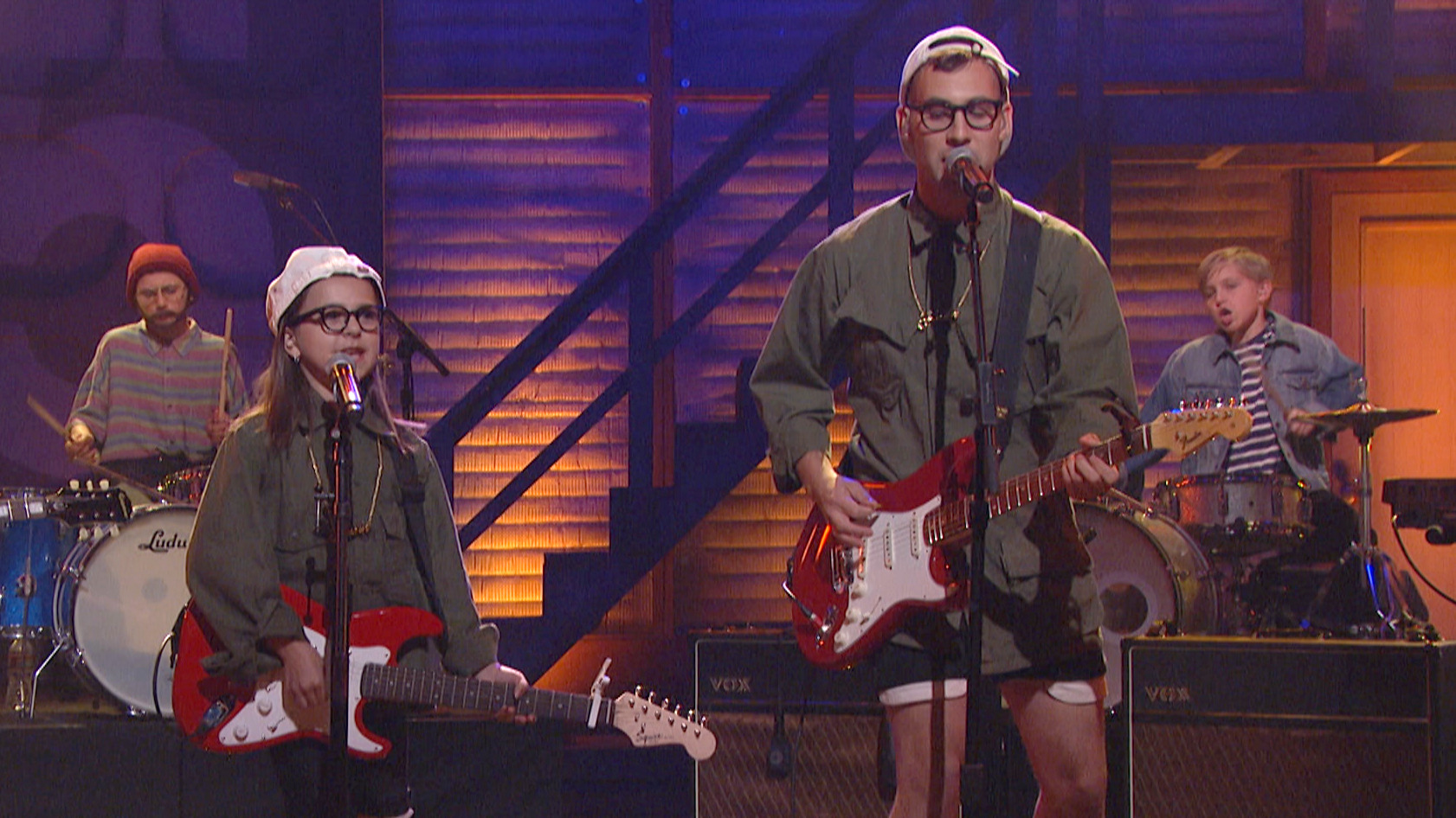 Ava Bianchi, Jack Antonoff, Nathan Blaiwes, and Bleachers in Conan (2010)