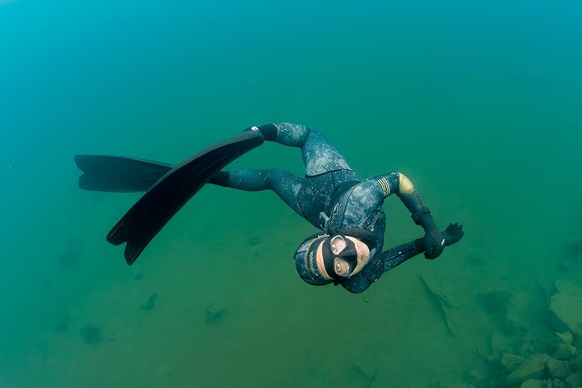 Rachel Novak - Freediving in Iceberg Lake, WA