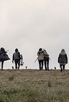 Norman Reedus, Melissa McBride, Danai Gurira, Eleanor Matsuura, and Avi Nash in The Walking Dead (2010)