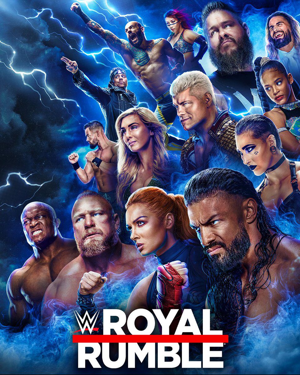 Mike 'The Miz' Mizanin, Brock Lesnar, Kevin Steen, Bobby Lashley, Colby Lopez, Cody Rhodes, Rebecca Quin, Ashley Fliehr, Trevor Mann, Joe Anoa'i, Kanako Urai, Bianca Belair, Demi Bennett, and Austin Theory in WWE Royal Rumble (2023)