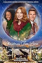 Alicia Witt, Andrew W. Walker, and Briana Price in Christmas Tree Lane (2020)