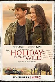 Rob Lowe and Kristin Davis in Holiday in the Wild (2019)